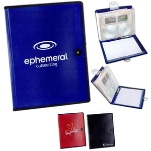 Translucent Plastic Cover Portfolio With Black Woven Trim