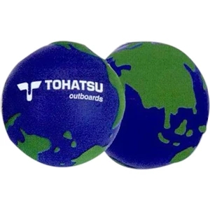 World Stress Reliever. Squeezable Foam Stress Ball. Blue With Green Continents