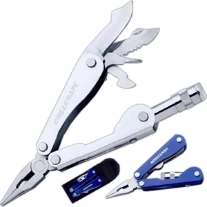 Multi-function Pliers/flashlight Stainless Steel With Aluminum Alloy Handles