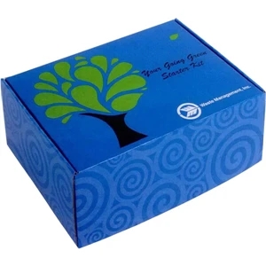 Addition Of Spot Mount Label - E-flute Box Made Of E-flute Corrugated, White On The Outside And Inside