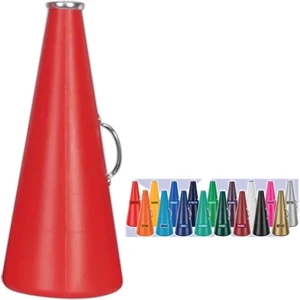Cheer Phone - 19" - Blank Megaphone Made Of Molded Plastic With Steel Handle And Aluminum Mouthpiece