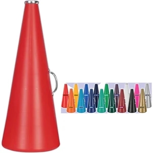 Cheer Phone - 25" - Blank Megaphone Made Of Molded Plastic With Steel Handle And Aluminum Mouthpiece