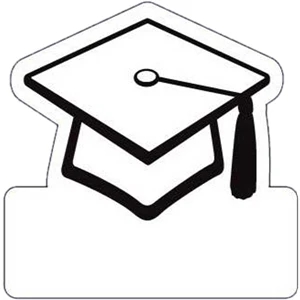 Graduation Cap - Die Cut Yard Sign, Weather Resistant, 4mm Corrugated Vinyl