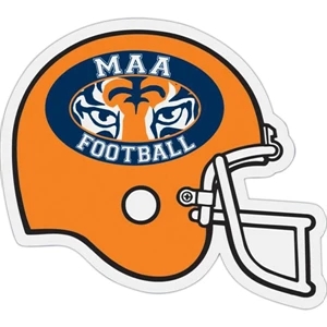 Football Helmet - Die Cut Car Magnet, Adheres To A Vehicle Door Or Other Metal Surface
