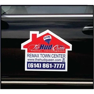 House - Die Cut Car Magnet, Adheres To A Vehicle Door Or Other Metal Surface