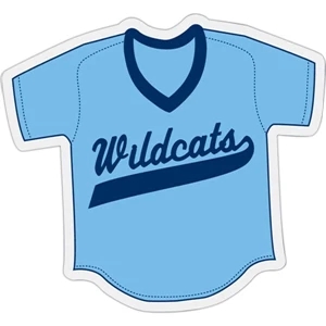 Baseball Jersey - Die Cut Car Magnet, Adheres To A Vehicle Door Or Other Metal Surface