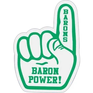 Number 1 Finger - Die Cut Car Magnet, Adheres To A Vehicle Door Or Other Metal Surface