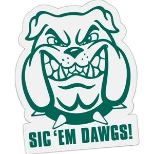 Bulldog - Die Cut Car Magnet, Adheres To A Vehicle Door Or Other Metal Surface