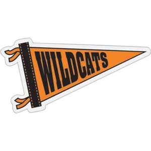 Pennant - Die Cut Car Magnet, Adheres To A Vehicle Door Or Other Metal Surface