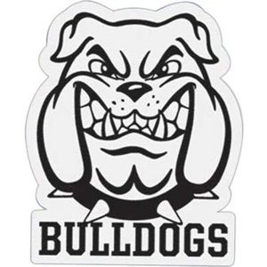 Bulldog - Die Cut Car Magnet, Adheres To A Vehicle Door Or Other Metal Surface