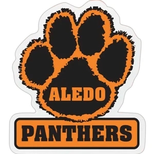 Paw Nameplate - Lightweight Plastic Sports Badge With Safety Pin Or Magnet Backing