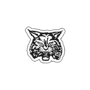 Wildcat - Lightweight Plastic Sports Badge With Safety Pin Or Magnet Backing