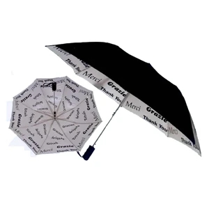 A World Of Thanks - Umbrella Says Thank You In Various Languages On Underside