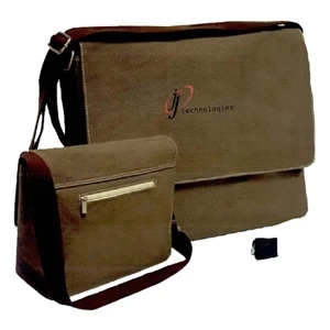 Threads - Postal Bag With Magnetic Flap Closure And Interior Pockets For Storage