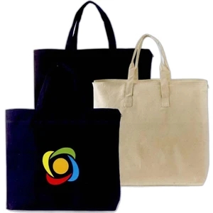 Journey - Natural Canvas Tote Bag Made Of 10 Oz Cotton, Size Of 17" X 15"