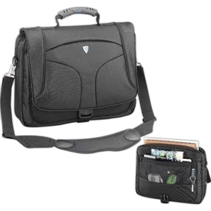 Mt-3 (tm) - A Messenger Business Brief Made Of Nylon Jacquard, Water Repellent Fabric, Blank