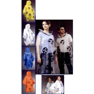 2 Color Imprint - The Original Lightweight Adult Rain Poncho, Durable And Reusable