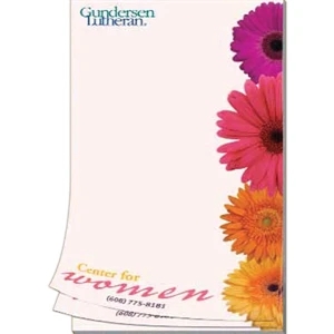 Silkscreen - Paper 5 1/2" X 3 1/2" Note Pad With 10pt. Backer Card And 50 Lb. Paper