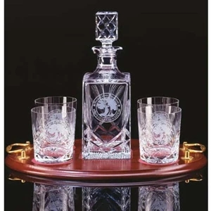Westgate Crystal (tm);windsor - Five Piece Set Includes Decanter And Four Glasses