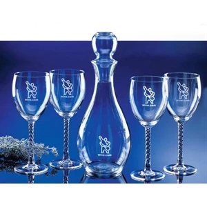 Celebration (tm) - Set Of Four 10 Ounce Wine Glasses With Twisted Stems