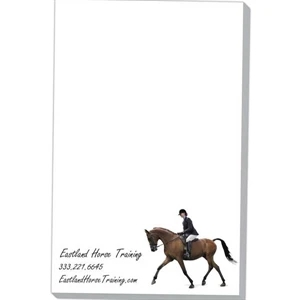 Scratch Pad With 100 Sheets, Full Color 5 3/8" X 8 3/8", White 50 Lb. Paper