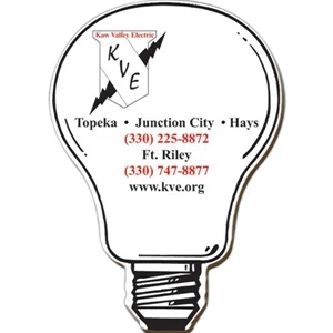 Light Bulb - Small, Die Cut Shape Magnet, 25 Mil. Thickness, Die Cut Out Of 2 7/8" X 2 7/8"