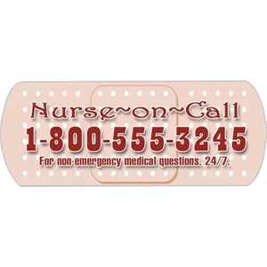 Bandage - Small, Die Cut Shape Magnet, 25 Mil. Thickness, Die Cut Out Of 2 7/8" X 2 7/8"