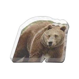 Bear Shaped Magnet - Acrylic Die Cut Magnet, 1/4" Thick, 11 Square Inches, Free Custom Die