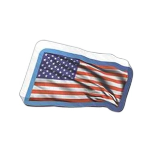 Flag Shaped Magnet - Acrylic Die Cut Magnet, 1/4" Thick, 11 Square Inches, Free Custom Die