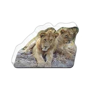 Lions Shaped Magnet - Acrylic Die Cut Magnet, 1/4" Thick, 11 Square Inches, Free Custom Die