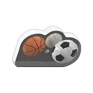 Sports Shaped Magnet - Acrylic Die Cut Magnet, 1/4" Thick, 11 Square Inches, Free Custom Die