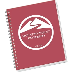 Poly Cover Note Book With 50 Sheets And Wire-o Bound Binding, 3 3/4" X 5"