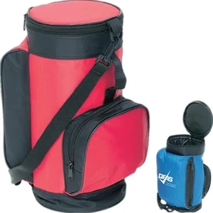 Trail Worthy (tm) - Mini Golf Cooler Bag With Fully Insulated Main Compartment With Liner, Holds 6 Cans
