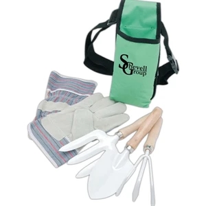 Ruff Ready (r) - Garden Tool Kit With Apron, Work Gloves, Spade, Trowel, And Cultivator