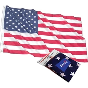 American Flag, Made Of Durable Polyester Material With Sturdy Metal Grommets