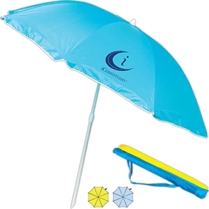 Rainworthy (r) - Beach Umbrella, Two Piece Construction, Self Color Sleeve With Shoulder Strap