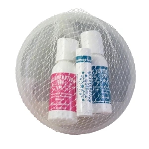Personal Care Line - Kit With Flying Disc, Sunscreen, Lip Balm And Sanitizer Spray