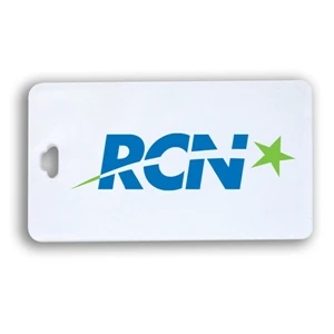 Rectangle - Luggage Tag With Stock Personal Information Write On Surface On Back