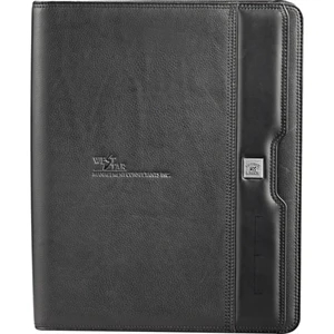 Cutter & Buck (r) Performance Series - Napa Full Grain Leather Zippered Padfolio