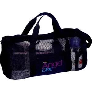Silkscreen - Mesh Roll Bag Has A Zippered Main Compartment And Front Slip Pocket