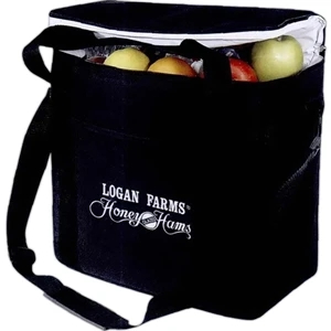 Silkscreen - Large Picnic Cooler With Leak-proof Liner, Carrying Handles And Shoulder Strap