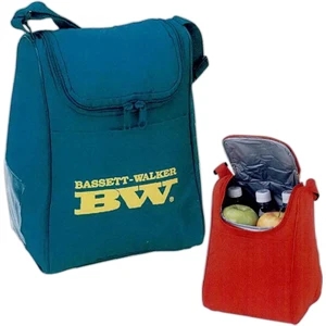 Silkscreen - Nylon Lunch Bag With Matching Color Zipper And Adjustable Strap
