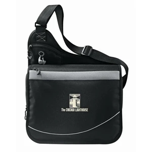 Incline - 600d Polycanvas Urban Messenger Bag With A Zippered Main Compartment