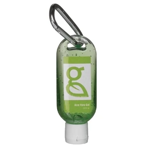 Z Collection (r) - Aloe Gel In Clear 1.9 Oz. Container With Carabiner Clip