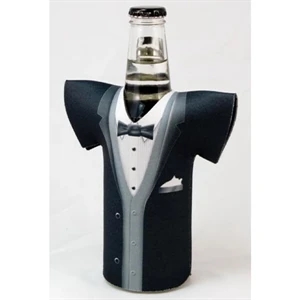 Bottle Jersey (tm) - Tuxedo Shirt Style Bottle Insulator Sleeve, 1/8" Thick