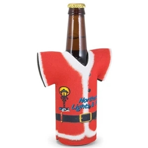 Bottle Jersey (tm) - Santa Shirt Style Bottle Insulator Sleeve, 1/8" Thick