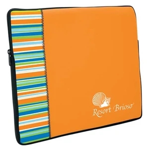 P.k. Reese (tm) - Large Size Laptop Sleeve With Outer Banks Designer Pattern Front Accent Panel
