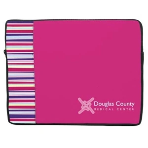 P.k. Reese (tm) - Large Size Laptop Sleeve With Aruba Designer Pattern Front Accent Panel