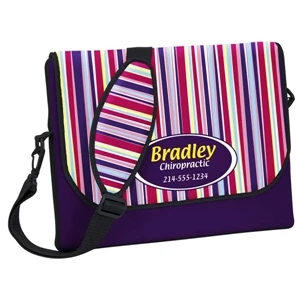 P.k. Reese (tm) - Large Size, Messenger Bag-style Laptop Sleeve With Aruba Designer Pattern On Flap
