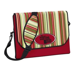 P.k. Reese (tm) - Large Messenger Bag-style Laptop Sleeve With Tucson Designer Pattern On Flap